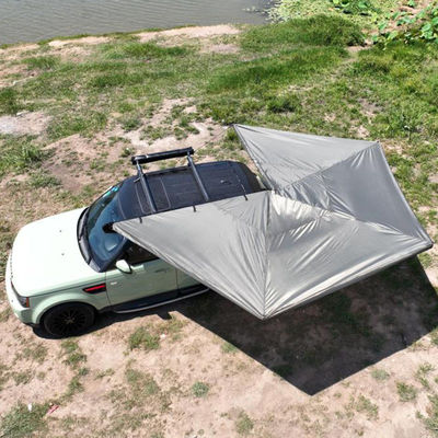 Retractable Folding Car Camping Awning Car Shade Canopy Freestanding 270 Degree