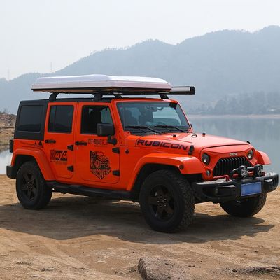 ABS Hard Shell Pop Up Car Tent Rectangular Rooftop Camping Tent For Truck Suv