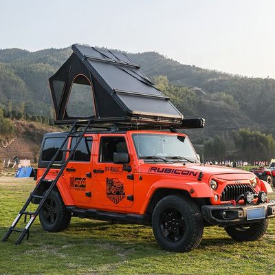 Triangle Aluminum Camping Roof Tent 1-2 Person Rooftop Tents Hard Shell