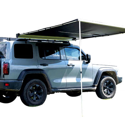 Pull Out Retractable Car Awning Tent Rectangular Waterproof Awning For Car Camping
