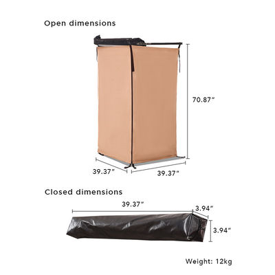Outdoor Privacy Car Shower Awning Portable Waterproof Car Side Shower Tent