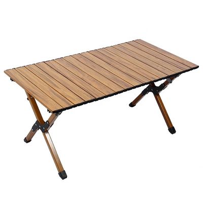 Quick Assembly Portable Camping Table Classic Aluminum Collapsible Picnic Table Camping