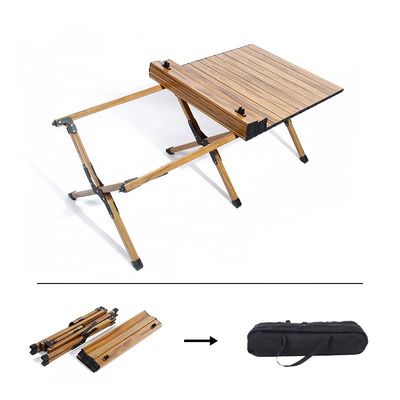 Quick Assembly Portable Camping Table Classic Aluminum Collapsible Picnic Table Camping