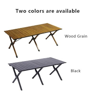 Quick Assembly Portable Camping Table Classic Aluminum Collapsible Picnic Table Camping