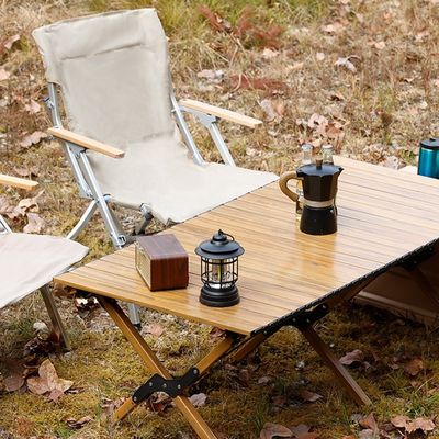 Quick Assembly Portable Camping Table Classic Aluminum Collapsible Picnic Table Camping