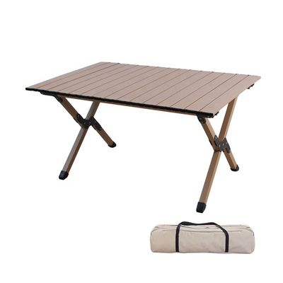 Popular Roll-up Carbon Steel Camping Picnic Table for Indoor and Outdoor Activities