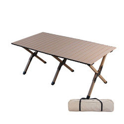 Popular Roll-up Carbon Steel Camping Picnic Table for Indoor and Outdoor Activities