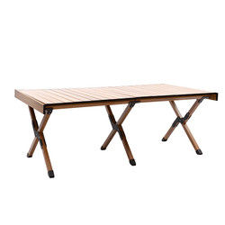 Double-sided Usable Multi-functional Portable Camping Table Aluminium Table Outdoor for Backyard Gatherings
