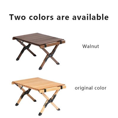 Luxury Beech Wood Table Outdoor Camping Dining Table for Picnics Travel
