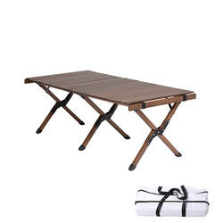 Luxury Beech Wood Table Outdoor Camping Dining Table for Picnics Travel