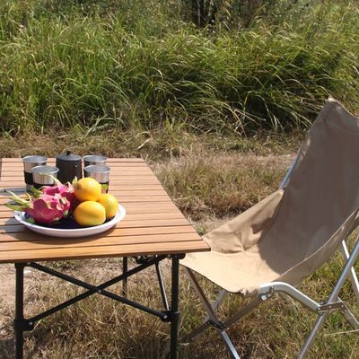 Elevated Folding Campsite Table Camping Picnic Foldable Folding Outdoor Tables