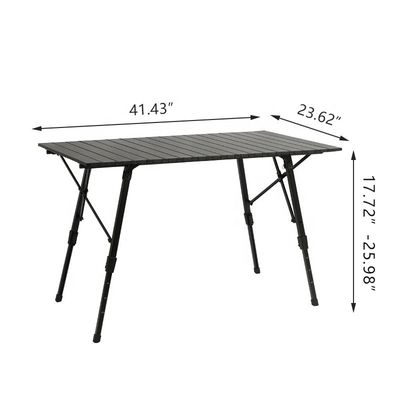 Spacious Adjustable Camping Table Competitive Price Outdoor Camping Folding Table