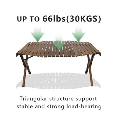 Octangle Wood Camping Table Custom Cheap China Wholesale Trestle Table Folding