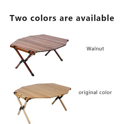 Octangle Wood Camping Table Custom Cheap China Wholesale Trestle Table Folding