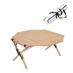 Octangle Wood Camping Table Custom Cheap China Wholesale Trestle Table Folding