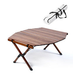 Octangle Wood Camping Table Custom Cheap China Wholesale Trestle Table Folding