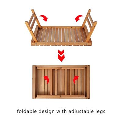China Manufacturing Beech Reasonable Price Easy Folding Camping Table for Sale