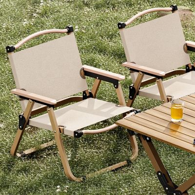 iNature Durable Aluminum Alloy Outdoor Dining Chairs Furniture Outdoor Chair for Camping