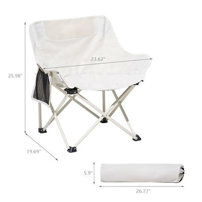 Luxury Foldable Portable Camping Chairs Metal Chair Outdoor For Leisure Outdoor Activities