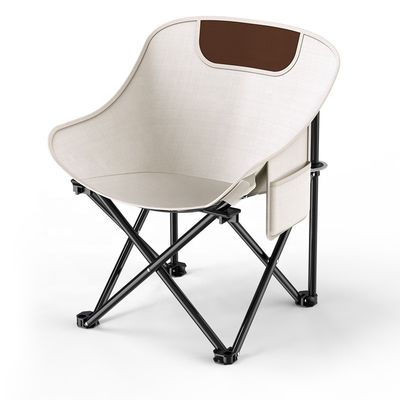 Comfortable Portable Camping Chair Iron Metal Moon Chair For Home Barbecues