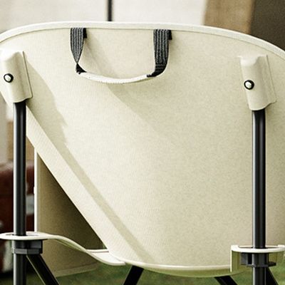 Comfortable Portable Camping Chair Iron Metal Moon Chair For Home Barbecues