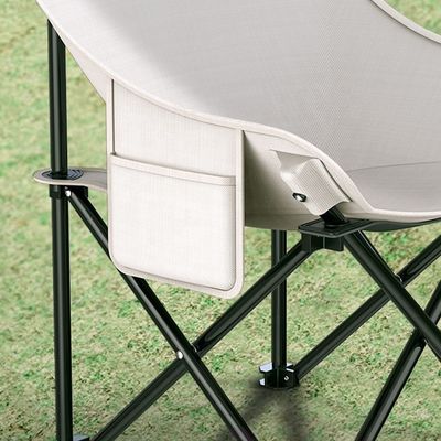 Comfortable Portable Camping Chair Iron Metal Moon Chair For Home Barbecues