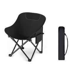 Comfortable Portable Camping Chair Iron Metal Moon Chair For Home Barbecues