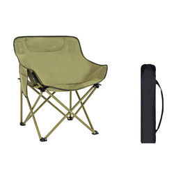 Comfortable Portable Camping Chair Iron Metal Moon Chair For Home Barbecues