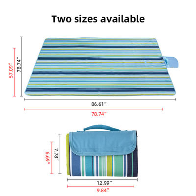Durable Waterproof Checkered Oxford Picnic Blanket For Outdoor Camping