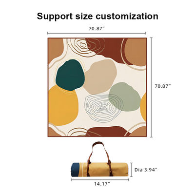 Double Layer Camping Picnic Blanket Square Oxford Picnic Mat Personalized Pattern