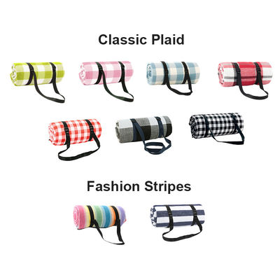 Foldable Moisture Proof Oversized Picnic Blanket Acrylic Fabric Custom Camping Blanket Thickened