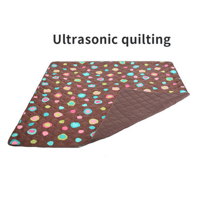100% Polyester Camping Picnic Blanket Taffeta Waterproof Ultrasonic Quilted Luxury Picnic Blanket