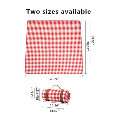 100% Polyester Camping Picnic Blanket Taffeta Waterproof Ultrasonic Quilted Luxury Picnic Blanket