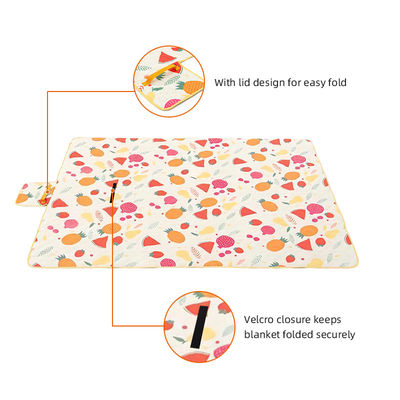 2x2m Large Thick Camping Picnic Blanket Folding Mat Picnic For Outdoor Camping