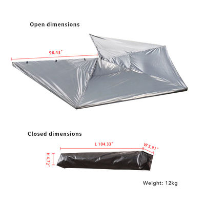 Retractable Folding Car Camping Awning Car Shade Canopy Freestanding 270 Degree