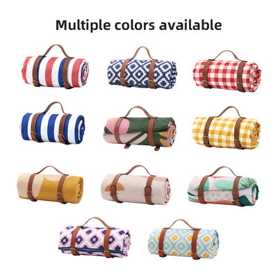 Personalised Extra Large Packable Floral Picnic Blanket For A Picnic