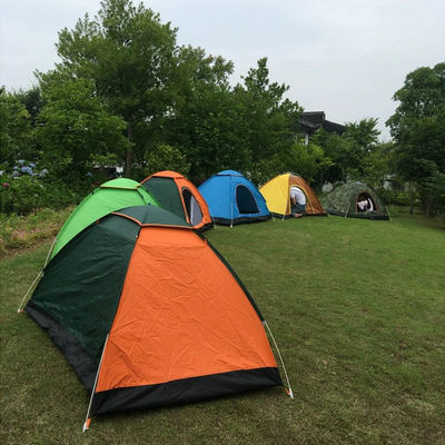 2 Person Dome Pop Up Camping Tent Blue Camping Tents  210D Oxford