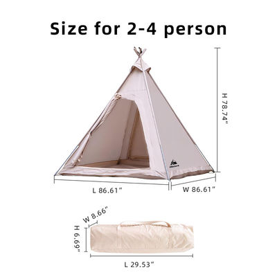 Spacious Teepee Style Camping Outdoor Tents Camping Picnic Tents With Double Doors