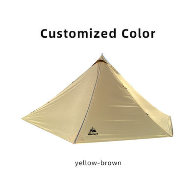Classic Design Lightweight Pyramid Tent Wind Resistance Outdoor Camping Tent 210T Fabric