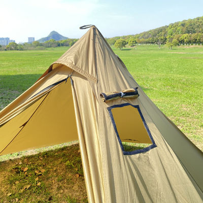 Classic Design Lightweight Pyramid Tent Wind Resistance Outdoor Camping Tent 210T Fabric