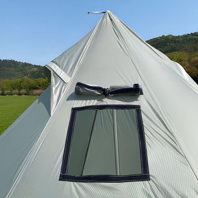 Classic Design Lightweight Pyramid Tent Wind Resistance Outdoor Camping Tent 210T Fabric