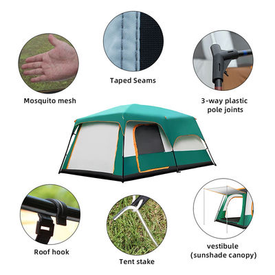 Quick Setup Spacious 12 Person Tents Instant Cabin Large Camping Tents