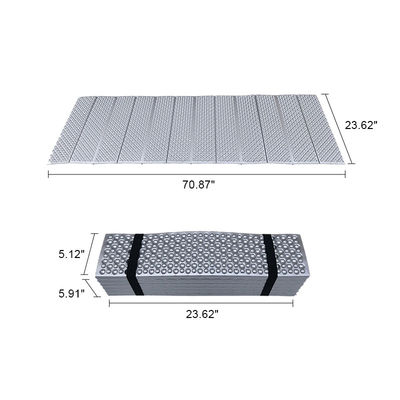 23.6" Wide Closed Cell Sleeping Mat Lightweight Outdoor Self Inflating Car Mattress Foam