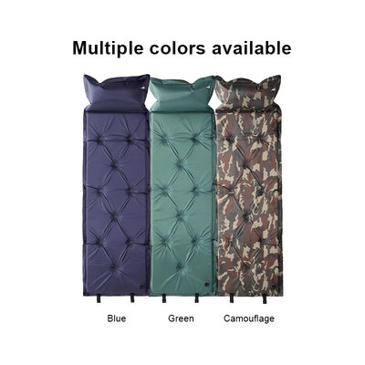PVC Self Inflating Sleeping Pad 0.90kg Outdoor Inflatable Mattress For Camping