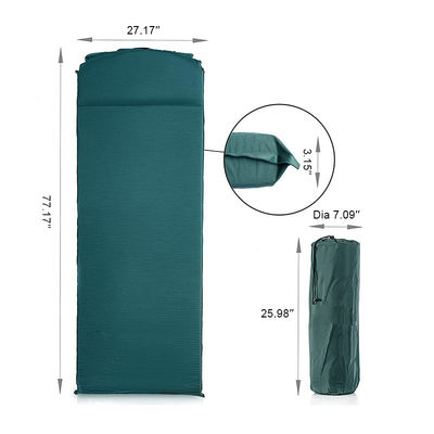 One Piece TPU Self Inflating Double Camp Mat Easy Carry Outdoor Inflating Camping Mattress