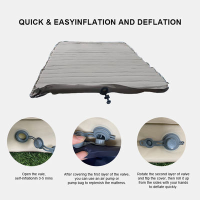 30D Stretch Self Inflating Sleeping Pad  Composite TPU Double Inflatable Camping Mattress For Hiking