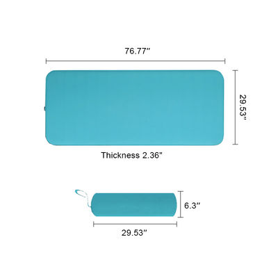 Elastic Self Inflating Sleeping Pad Self Inflating Camping Bed Single 3d