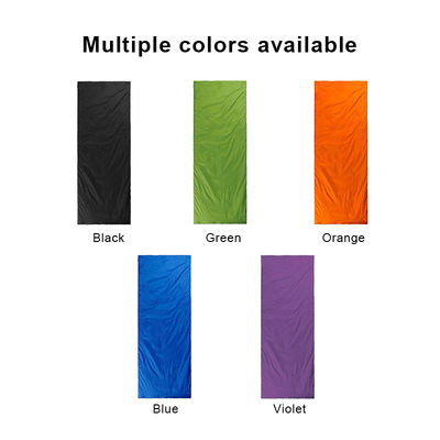 Purple Cotton Single Envelope Large Sleeping Bag Backpacking Camping Bag For Adults