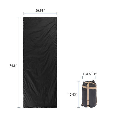 Purple Cotton Single Envelope Large Sleeping Bag Backpacking Camping Bag For Adults