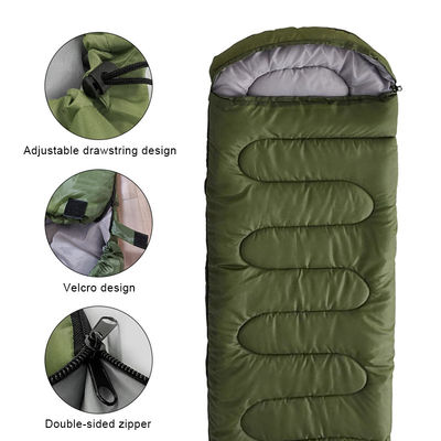 Warm Weather Sleeping Bag Comfortable Rectangle Sleeping Bag With Hood